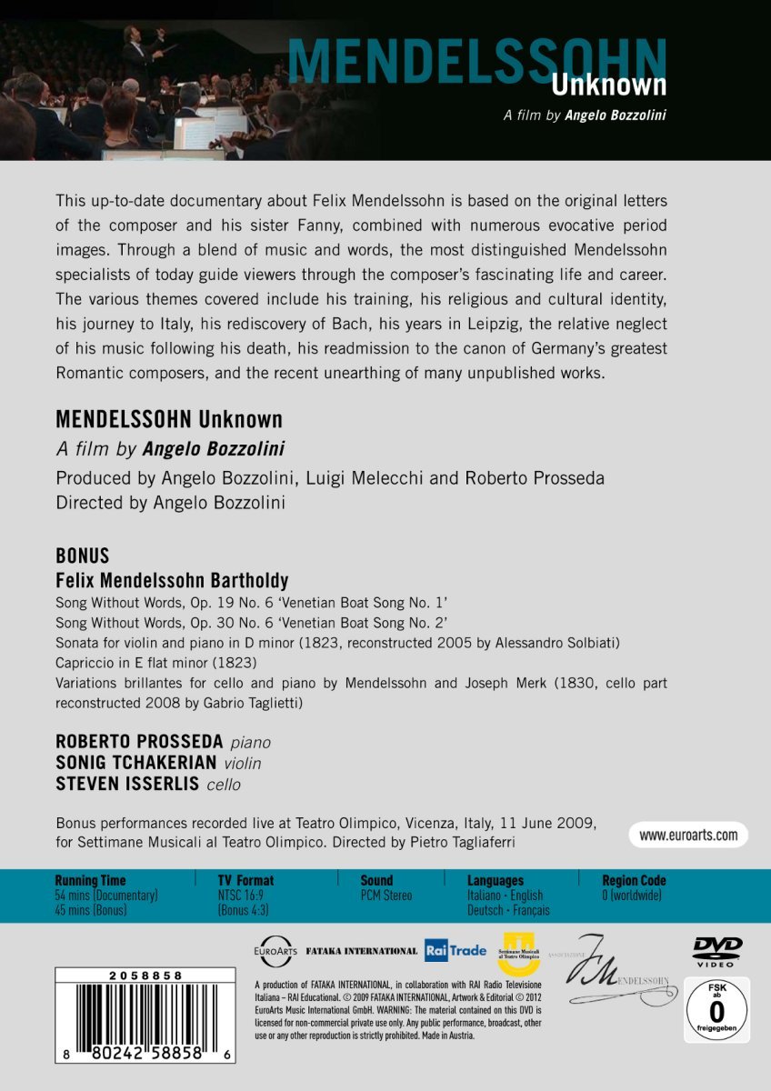 DVD Mendelssohn Back